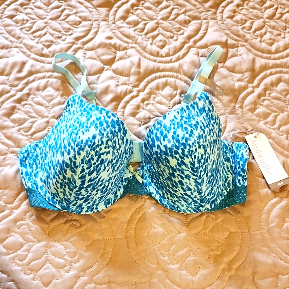 NWT Ambrielle Organic Cotton Demi Bra